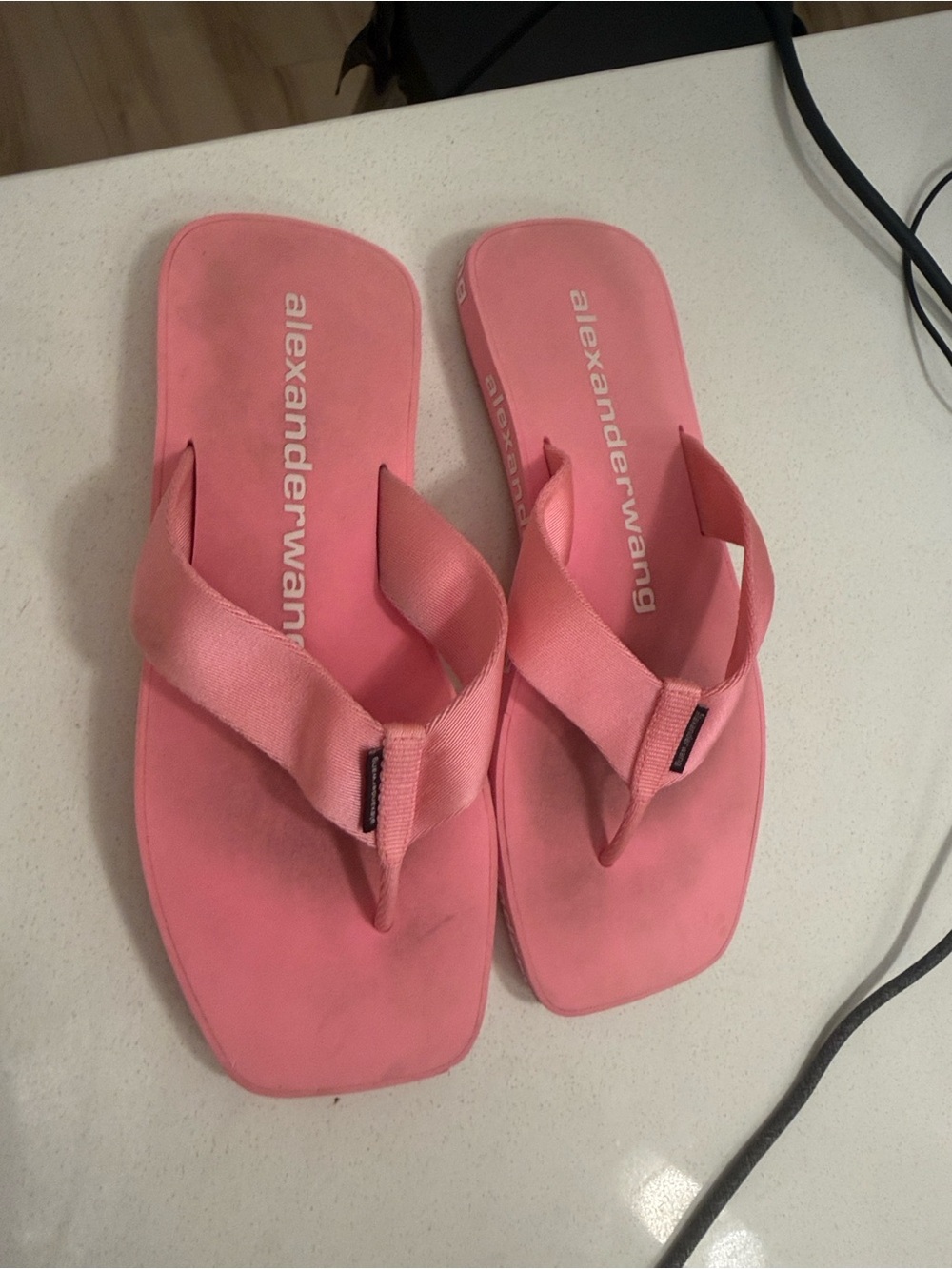 Alexander Wang Coral Pink Women's Flip-Flop Sandals